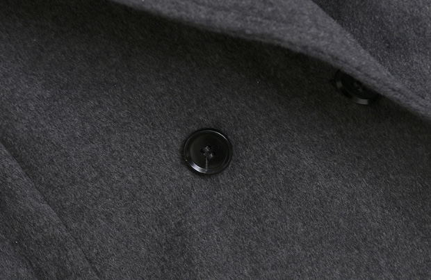 เสื้อโค้ท เสื้อกันหนาว โค้ทวูล แต่งฮู้ด แบรนด์ Stradivarius สำเนา สำเนา เทา/ดำ