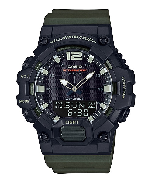 CASIO นาฬิกาคาสิโอ นาฬิกาข้อมือ นาฬิกากันน้ำ นาฬิกาของแท้ ประกันศูนย์ CMG 1 ปี รุ่น HDC-700-3A นาฬิกาสีดำ