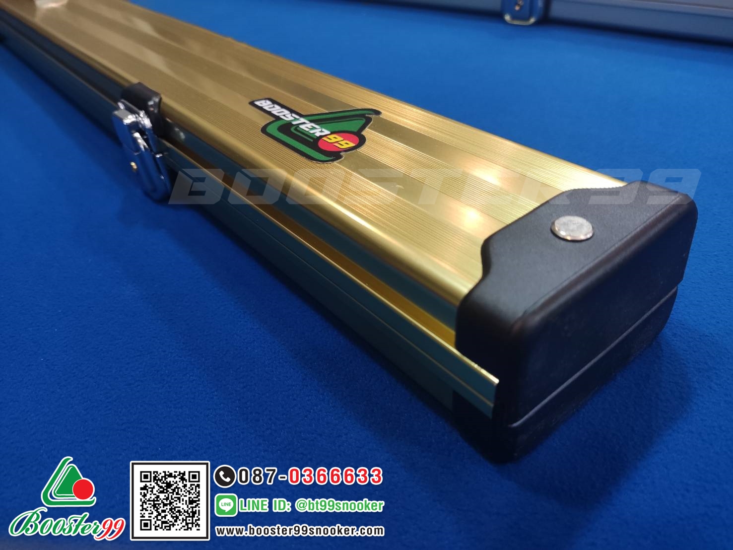 กล่องใส่ไม้คิว 2ท่อน อลูมิเนียม รุ่น A ตัวล็อคปกติ (ราคาต่อ 1ใบ)