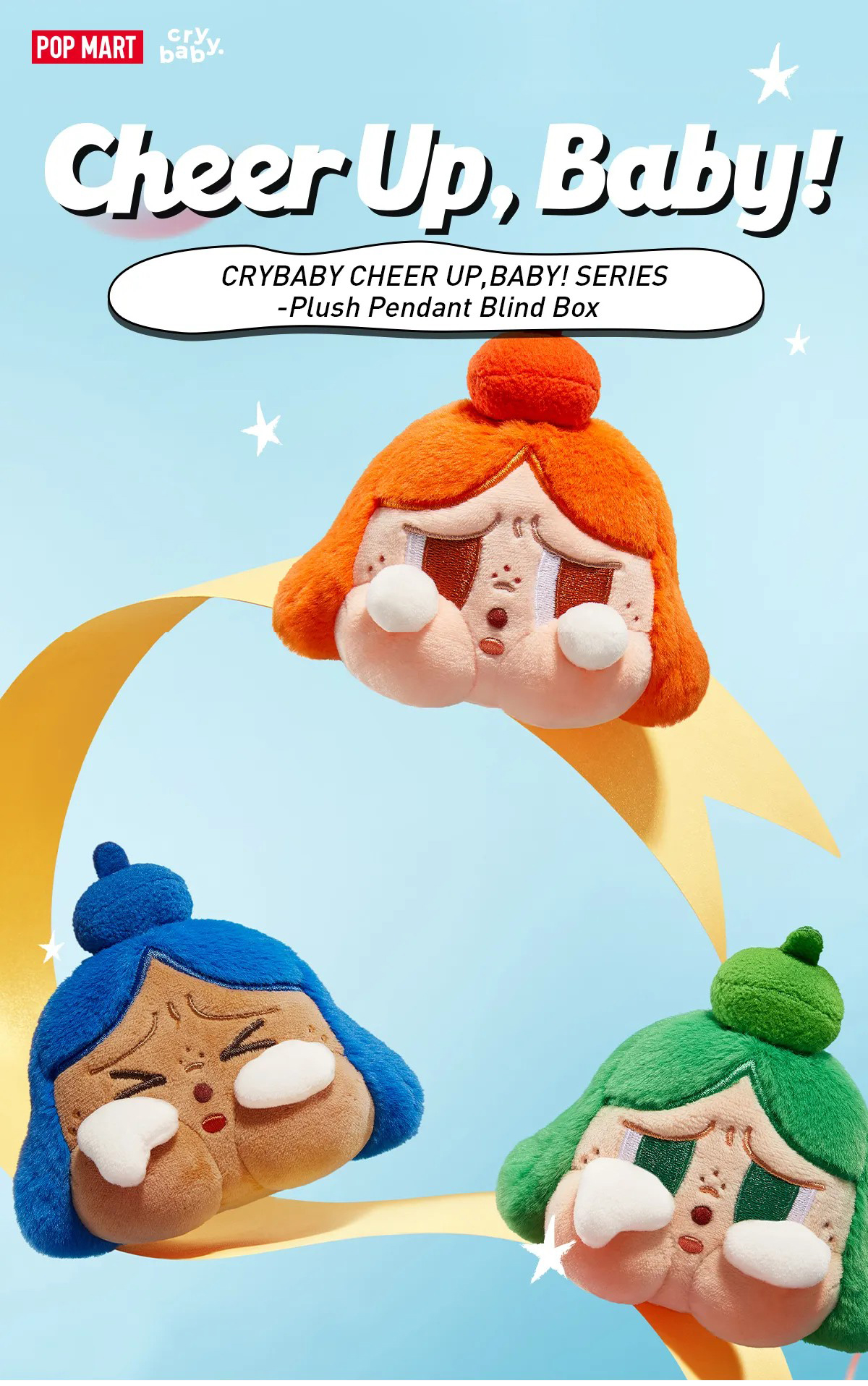 POP MART CRYBABY CHEER UP, BABY! SERIES Plush Pendant Blind Box