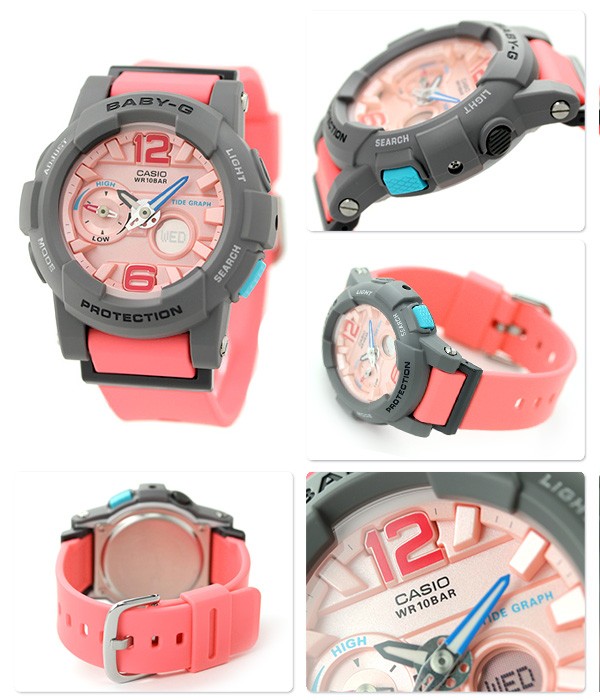 CASIO BABY-G นาฬิกาข้อมือ นาฬิกากันน้ำ นาฬิกาของแท้ ประกันศูนย์ CMG 1 ปี รุ่น BGA-180-4B2 นาฬิกาสีส้ม