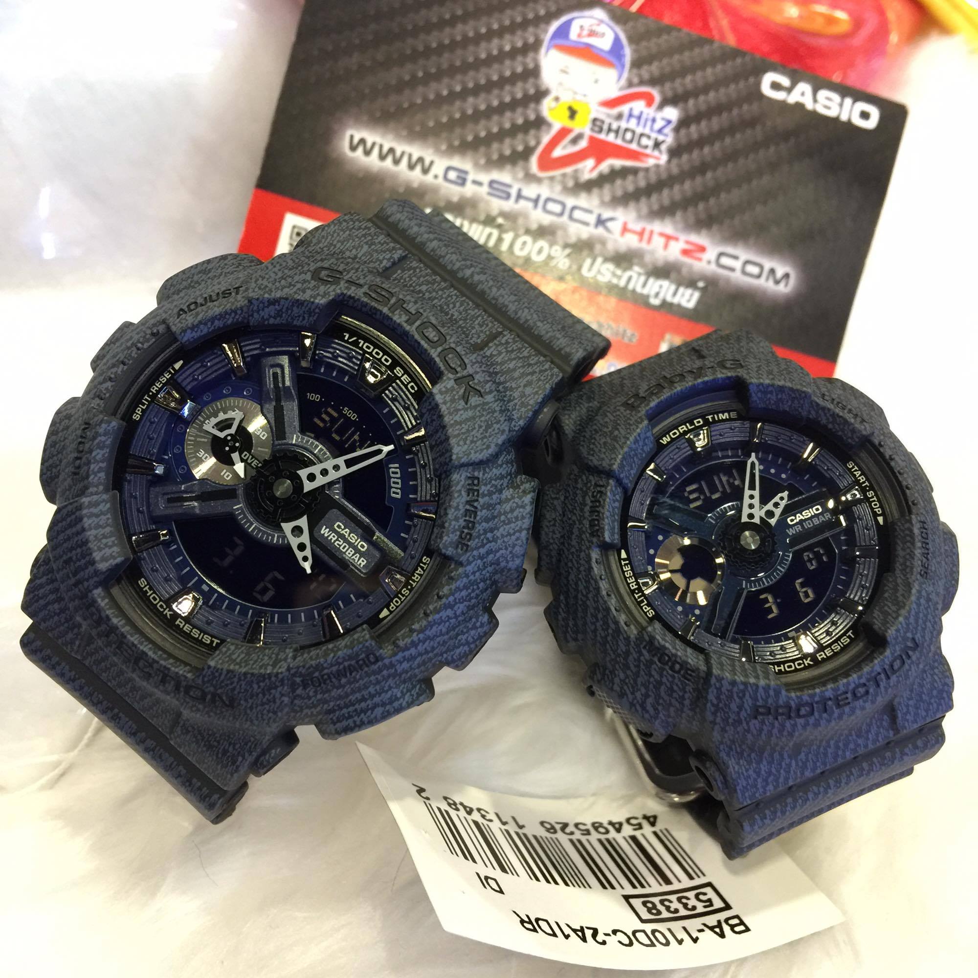 CASIO BABY-G นาฬิกาข้อมือ นาฬิกากันน้ำ นาฬิกาของแท้ ประกันศูนย์ CMG 1 ปี รุ่น BA-110DC-2A1 นาฬิกาสีดำ