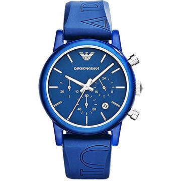 EMPORIO ARMANI MEN'S CHRONOGRAPH WATCH Blue Ar1058
