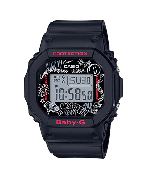CASIO BABY-G นาฬิกาข้อมือ นาฬิกากันน้ำ นาฬิกาของแท้ ประกันศูนย์ CMG 1 ปี รุ่น BGD-560SK-1D นาฬิกาสีดำ