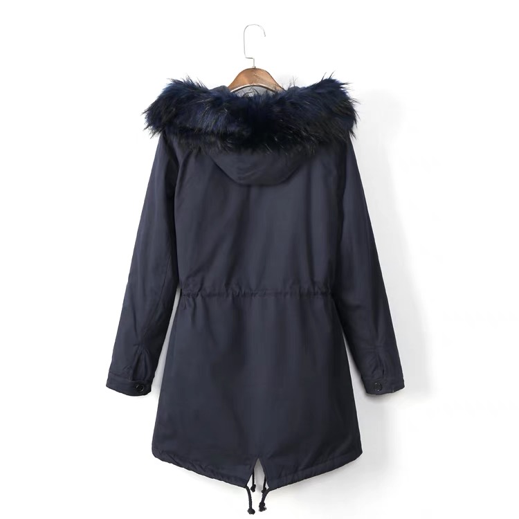 Nice&chic เสื้อโค้ทฮูท กันหนาว เสื้อParka สีเขียวแต่งขนเฟอร์ (เฟอร์ถอดได้คะ) งานสวย บุนวมอุ่น ใส่ติดลบได้เลยคะ Size L/XL/XXL สำเนา เขียว