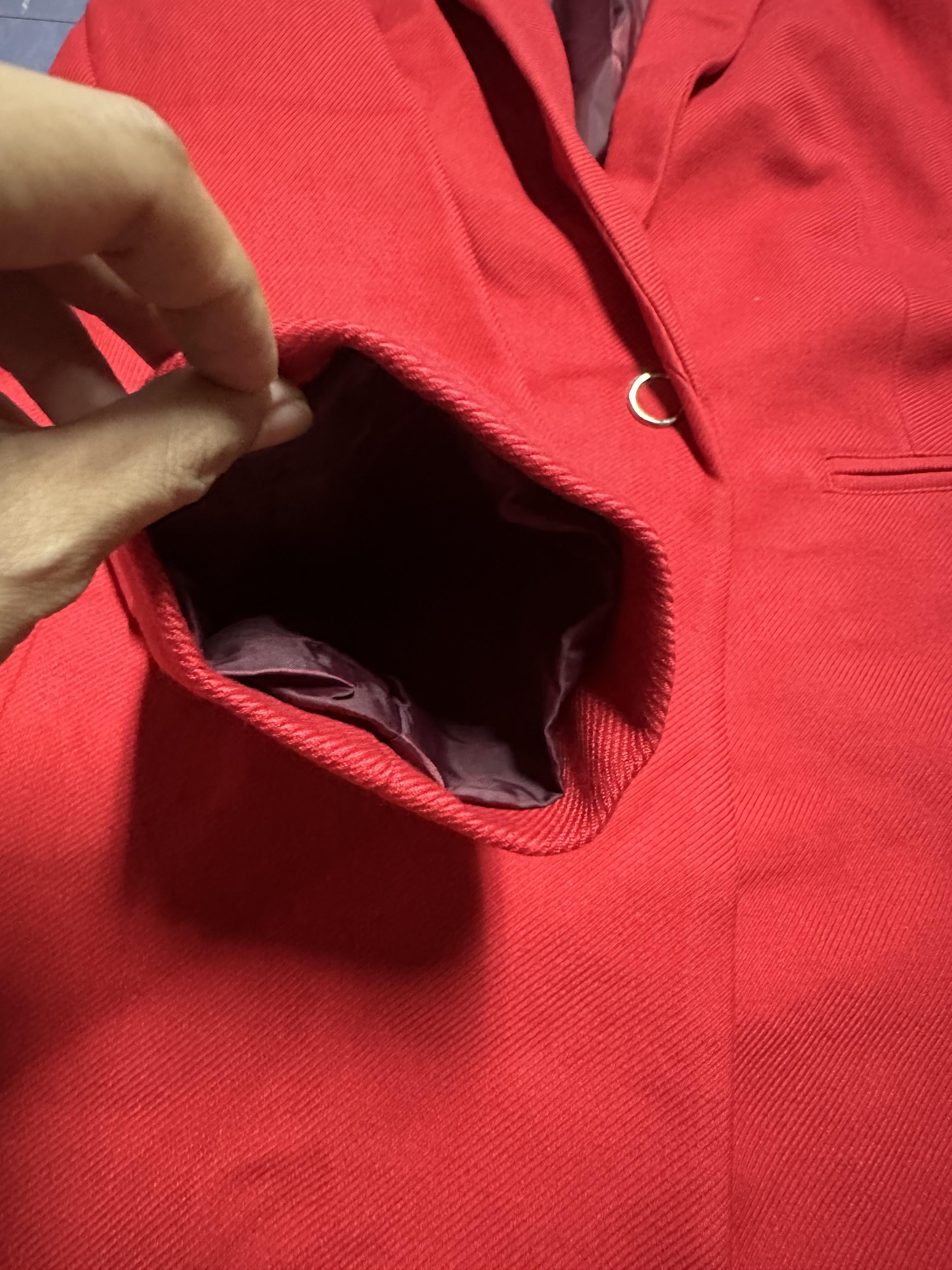 เสื้อโค้ทวูล เสื้อโค้ท โค้ทสีแแดง แบรนด KIABI