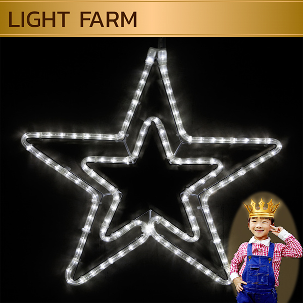 Star LED 54 cm , Snowflake LED 37 cm.