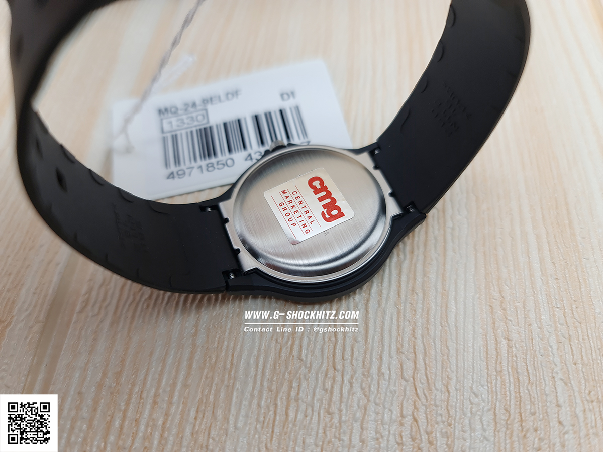 CASIO MID YEAR SALE นาฬิกาคาสิโอ พร้อมส่ง นาฬิกาข้อมือ นาฬิกากันน้ำ นาฬิกาของแท้ BTS ประกันศูนย์ CMG 1 ปี รุ่น MQ-24-9E นาฬิกาสีดำ