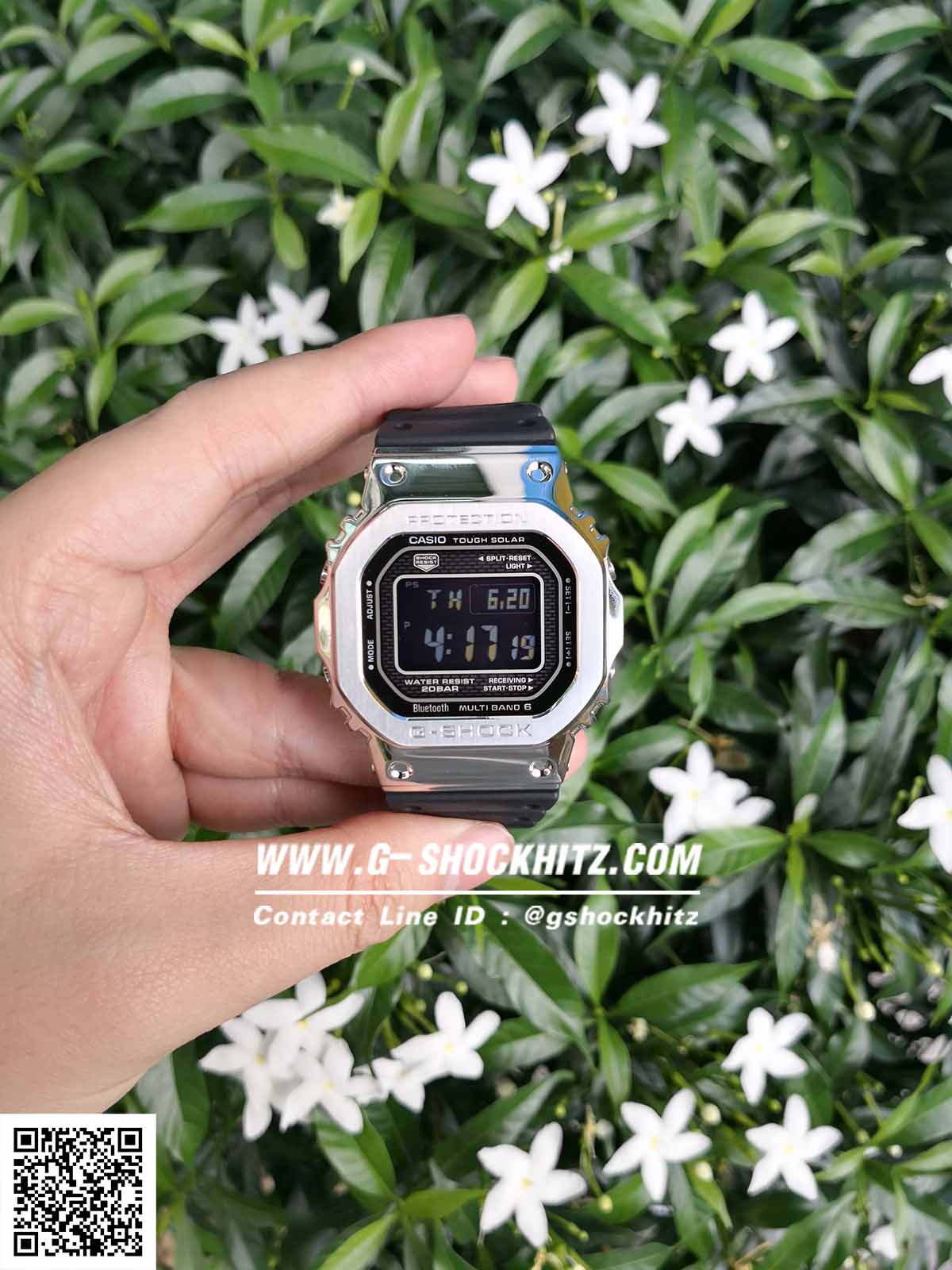 CASIO MID YEAR SALE G-SHOCK พร้อมส่ง นาฬิกาข้อมือ นาฬิกากันน้ำ นาฬิกาของแท้ ประกันศูนย์ CMG 1 ปี รุ่น GMW-B5000-1 นาฬิกาสีดำ