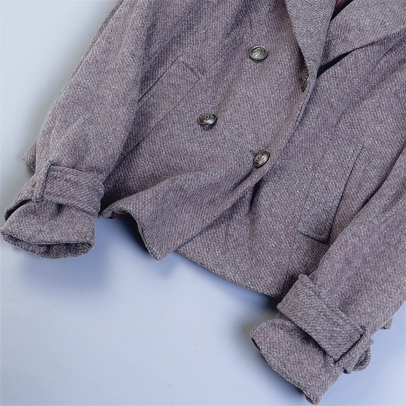 Pea coat เสื้อนอก กันหนาว trench coat collar ✨GIADA ✨ (ปกเฟอร์ถอดได้ค่ะ) WY1302