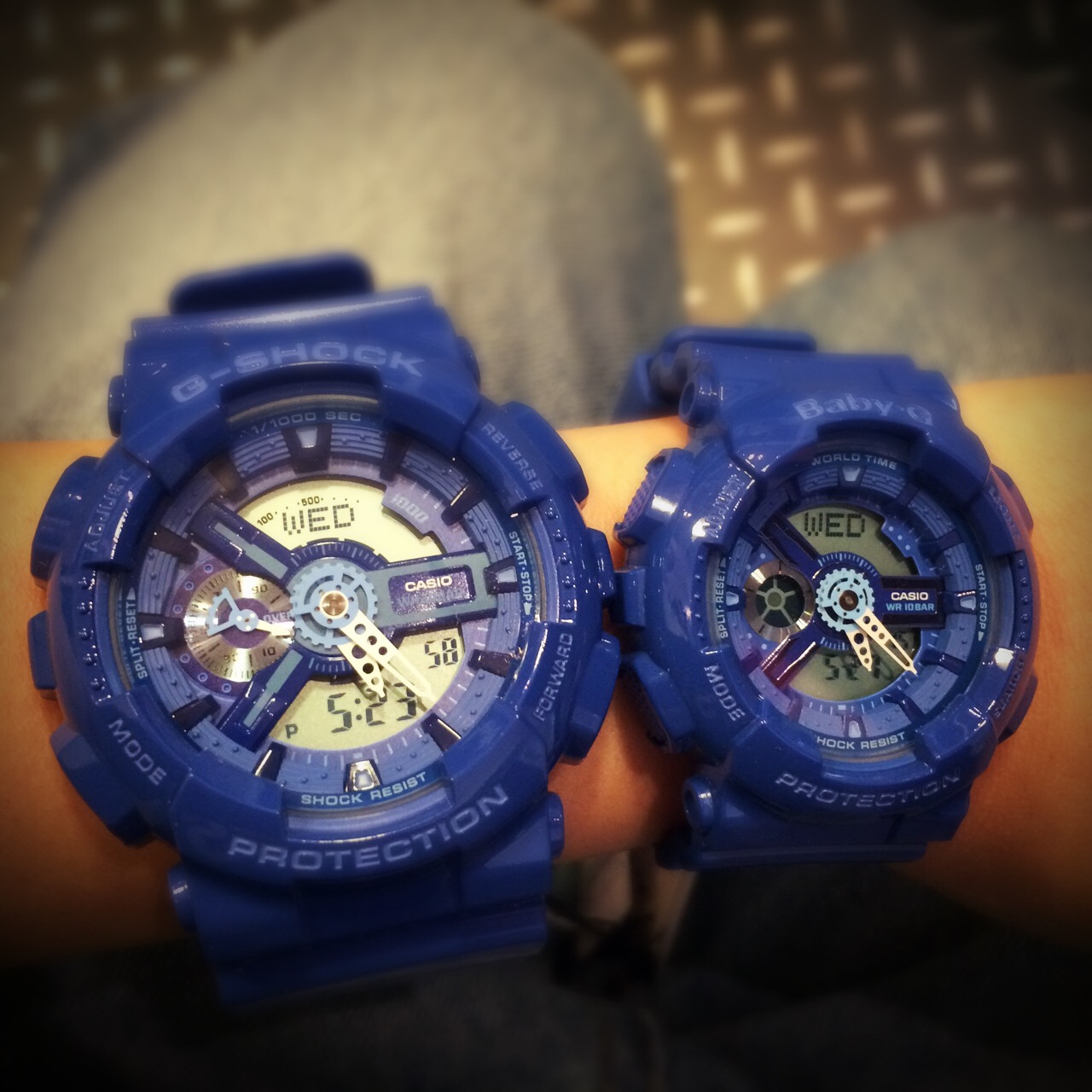 CASIO BABY-G นาฬิกาข้อมือ นาฬิกากันน้ำ นาฬิกาของแท้ ประกันศูนย์ CMG 1 ปี รุ่น BA-110BC-2A นาฬิกาสีน้ำเงิน