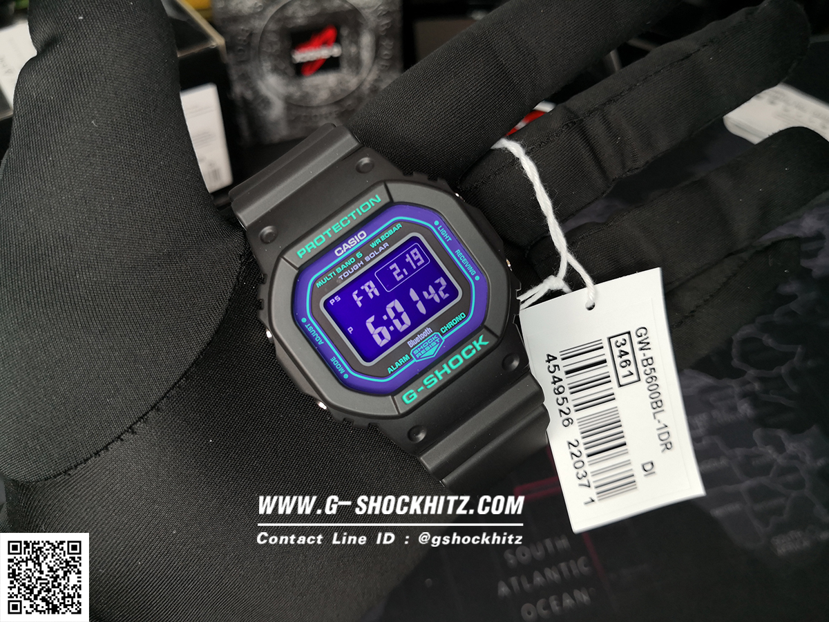 CASIO G-SHOCK นาฬิกาข้อมือ นาฬิกากันน้ำ นาฬิกาของแท้ ประกันศูนย์ CMG 1 ปี รุ่น GW-B5600BL-1 นาฬิกาสีดำ