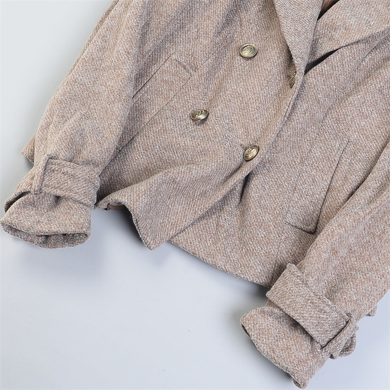 Pea coat เสื้อนอก กันหนาว trench coat collar ✨GIADA ✨ (ปกเฟอร์ถอดได้ค่ะ) WY1302