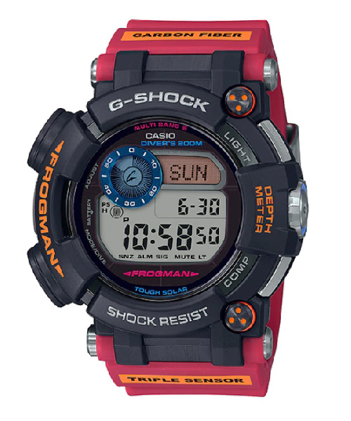 CASIO G-SHOCK นาฬิกาข้อมือ นาฬิกากันน้ำ นาฬิกาของแท้ ประกันศูนย์ CMG 1 ปี รุ่น GWF-D1000ARR-1 นาฬิกาสีแดง