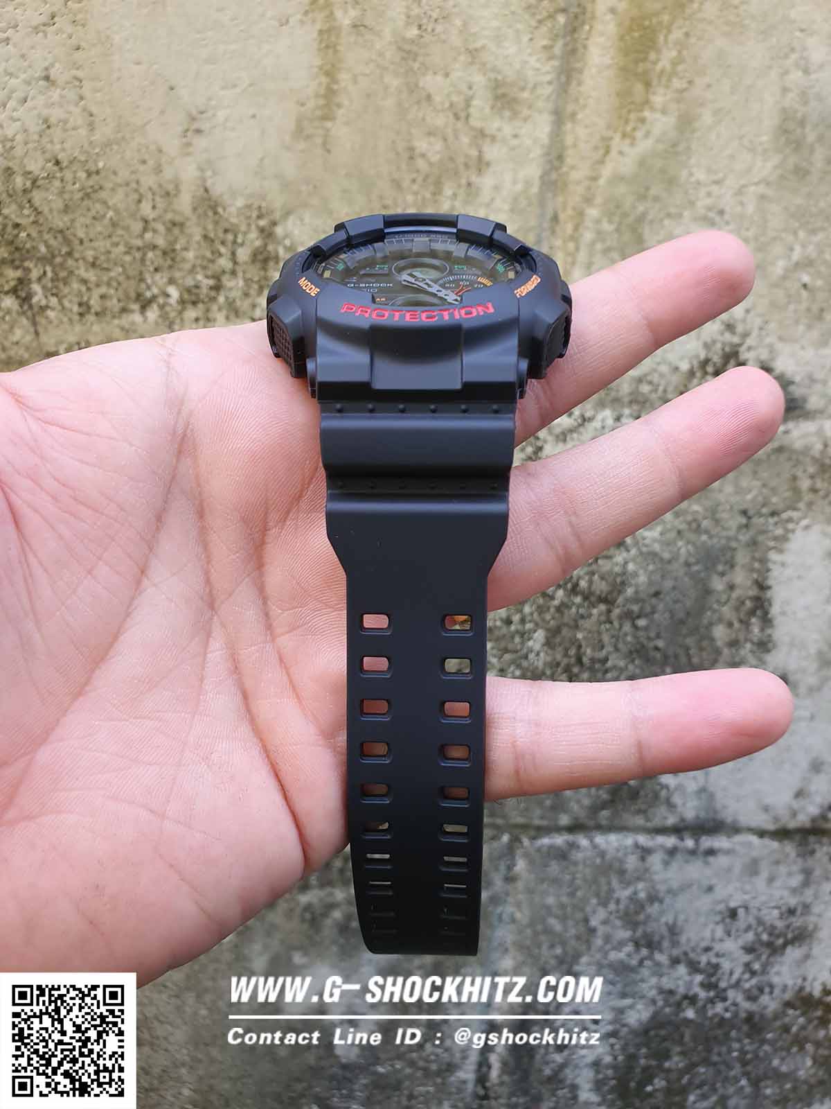 CASIO G-SHOCK นาฬิกาข้อมือ นาฬิกากันน้ำ นาฬิกาของแท้ ประกันศูนย์ CMG 1 ปี รุ่น GA-140-1A4 นาฬิกาสีดำ