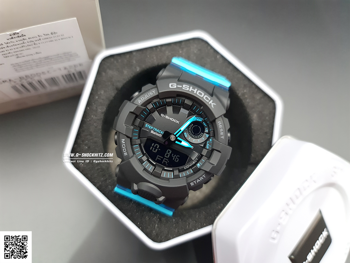 CASIO G-SHOCK นาฬิกาข้อมือ นาฬิกากันน้ำ นาฬิกาของแท้ ประกันศูนย์ CMG 1 ปี รุ่น GMA-B800SC-1A2 นาฬิกาสีฟ้า