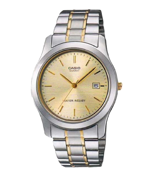CASIO นาฬิกาคาสิโอ นาฬิกาข้อมือ นาฬิกากันน้ำ นาฬิกาของแท้ ประกันศูนย์ CMG 1 ปี รุ่น MTP-1141G-9A นาฬิกาสีเงิน