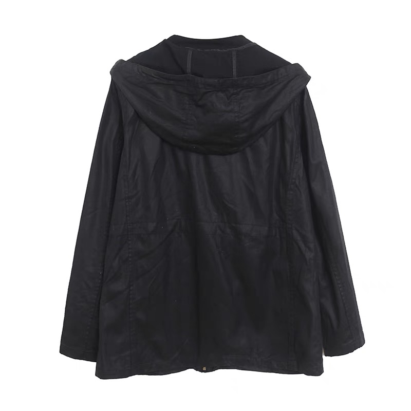 Forever21 เสื้อแจ็คเก็ต เสื้อนอก เสื้อนอกแนวทหาร แพทเทินสวย มีเชือกดึงเอวด้านใน เท่ห์มาก แบรน์ Forever21 เขียว