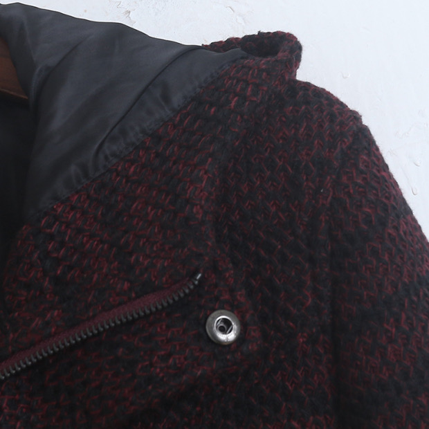 เสื้อโค้ท ฮู้ด เสื้อกันหนาว Pea coat กันหนาวฮู้ด กระดุมไม้ ดำ
