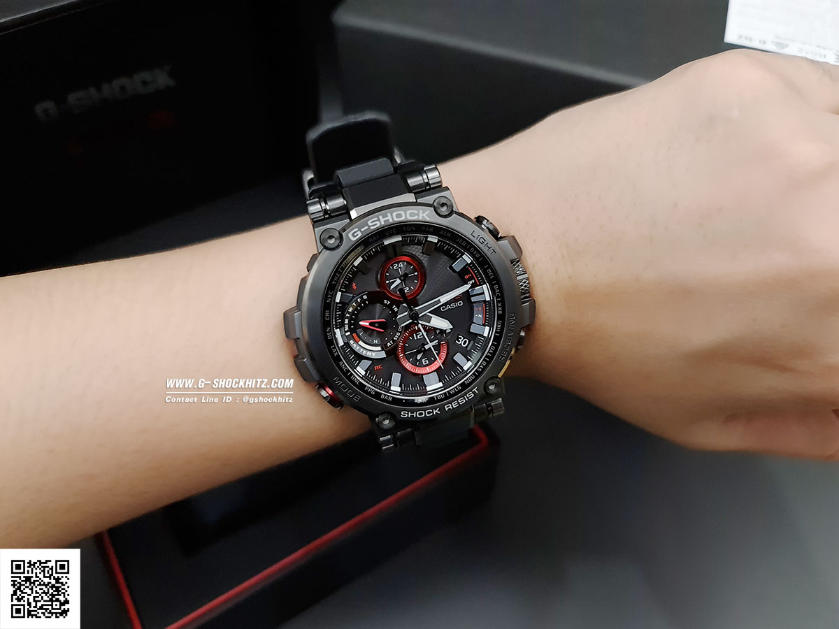 CASIO G-SHOCK นาฬิกาข้อมือ นาฬิกากันน้ำ นาฬิกาของแท้ ประกันศูนย์ CMG 1 ปี รุ่น MTG-B1000B-1A นาฬิกาสีดำ