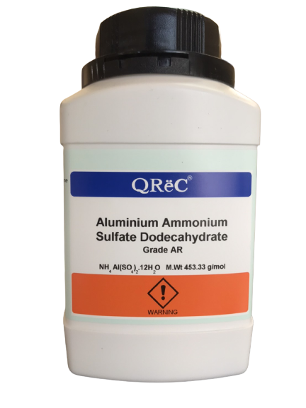 Aluminium Ammonium Sulfate Dodecahydrate, AR 500 g. QReC™