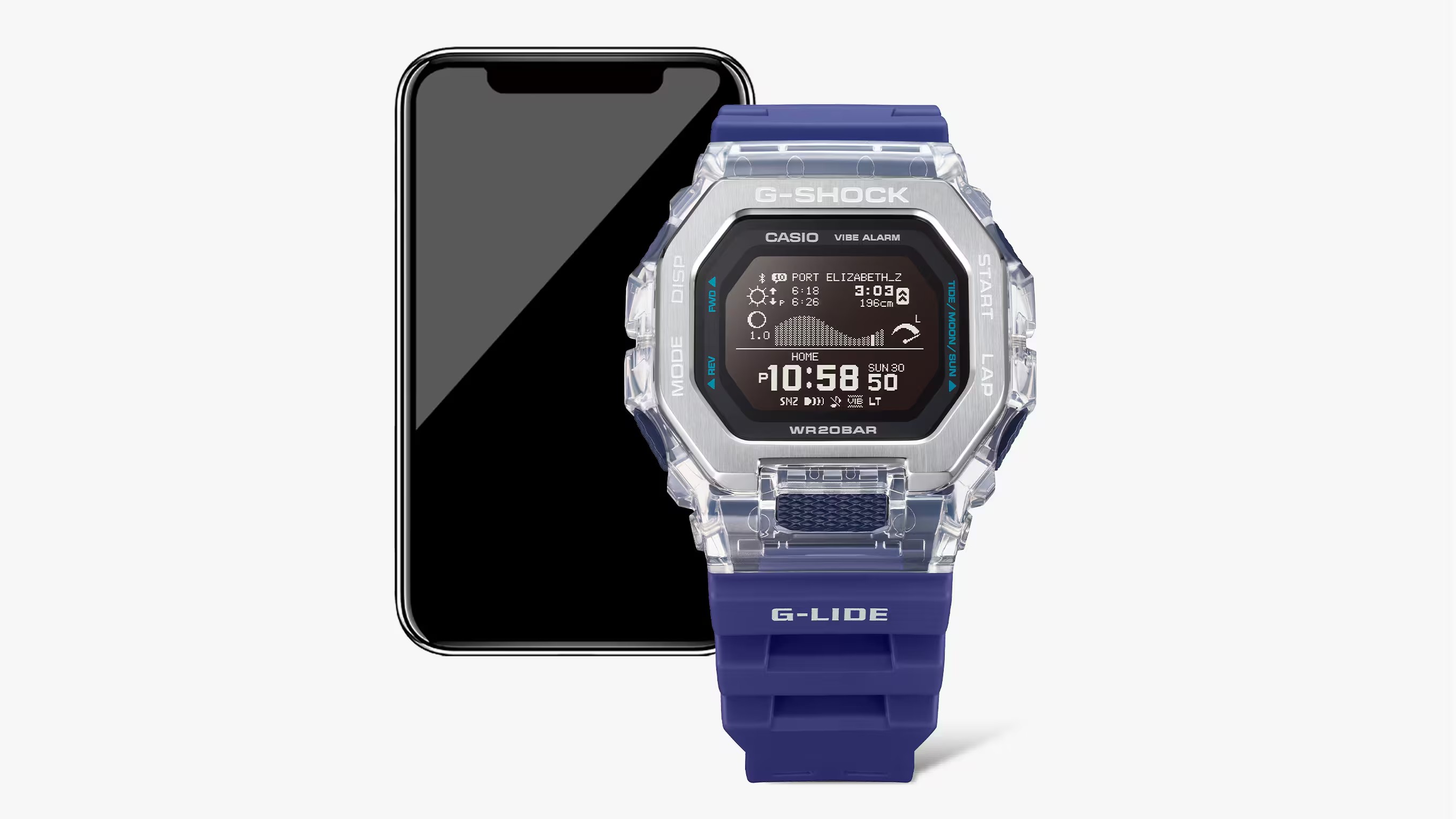 CASIO G-SHOCK นาฬิกาข้อมือ นาฬิกากันน้ำ นาฬิกาของแท้ ประกันศูนย์ CMG 1 ปี รุ่น GBX-100S-1 นาฬิกาสีดำ