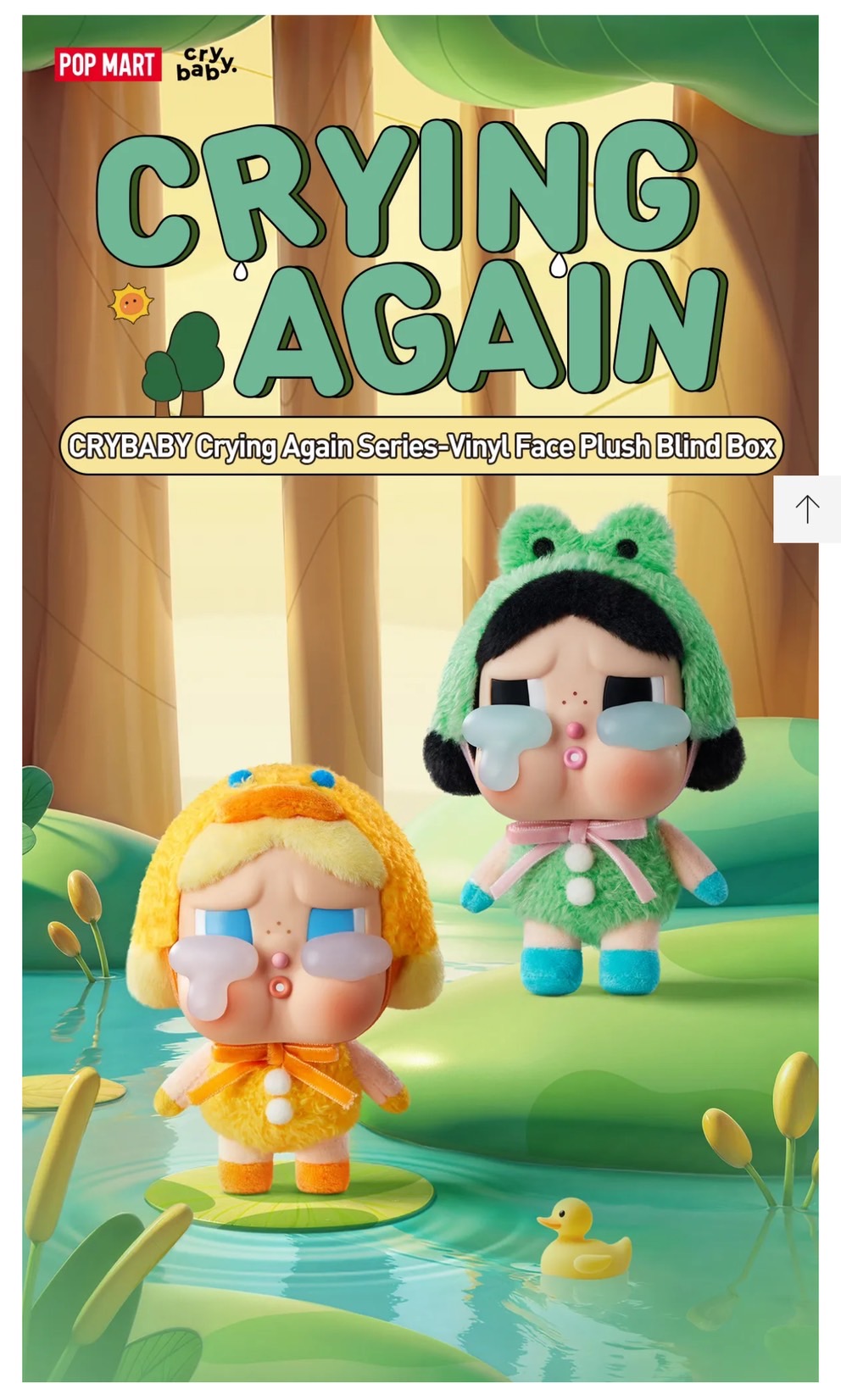 POP MART พวงกุญแจCRYBABY Crying Again Series Vinyl Face Plush Blind Box