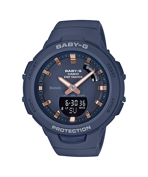 CASIO BABY-G นาฬิกาข้อมือ นาฬิกากันน้ำ นาฬิกาของแท้ ประกันศูนย์ CMG 1 ปี รุ่น BSA-B100-2A นาฬิกาสีกรม