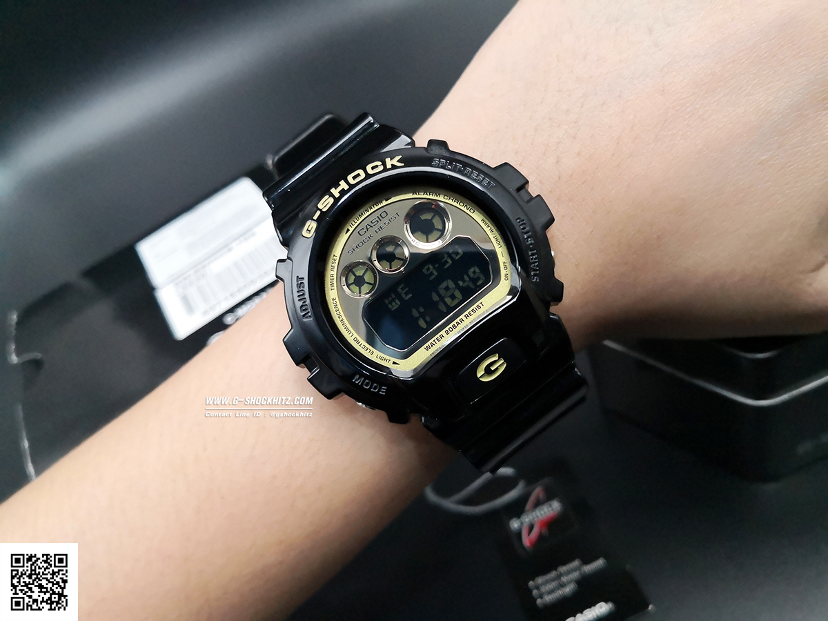 CASIO G-SHOCK นาฬิกาข้อมือ นาฬิกากันน้ำ นาฬิกาของแท้ ประกันศูนย์ CMG 1 ปี รุ่น DW-6900CB-1D นาฬิกาสีดำ