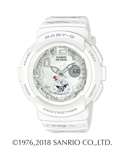 CASIO BABY-G นาฬิกาข้อมือ นาฬิกากันน้ำ นาฬิกาของแท้ ประกันศูนย์ CMG 1 ปี รุ่น BGA-190KT-7B นาฬิกาสีขาว
