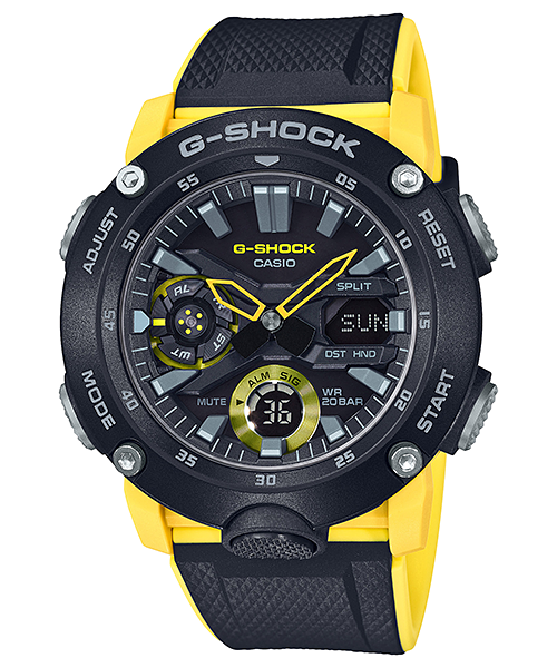 CASIO G-SHOCK นาฬิกาข้อมือ นาฬิกากันน้ำ นาฬิกาของแท้ ประกันศูนย์ CMG 1 ปี รุ่น GA-2000-1A9 นาฬิกาสีดำ