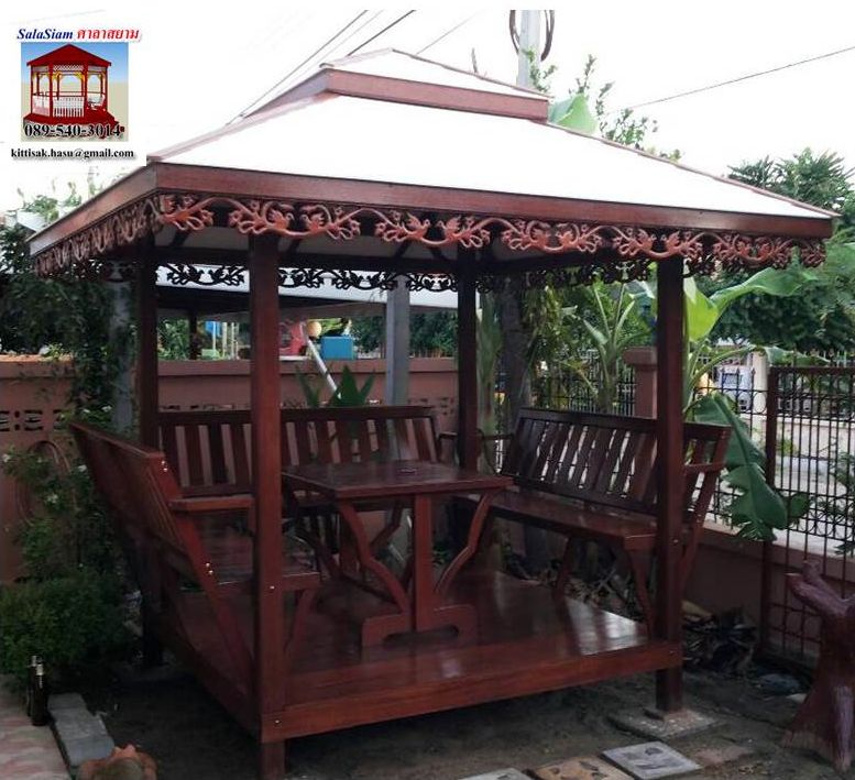 รหัสสินค้า : SL-001 : ศาลาทางบาหลี สีเสาเหลี่ยม ขนาด 2 X 2 X 3 เมตร