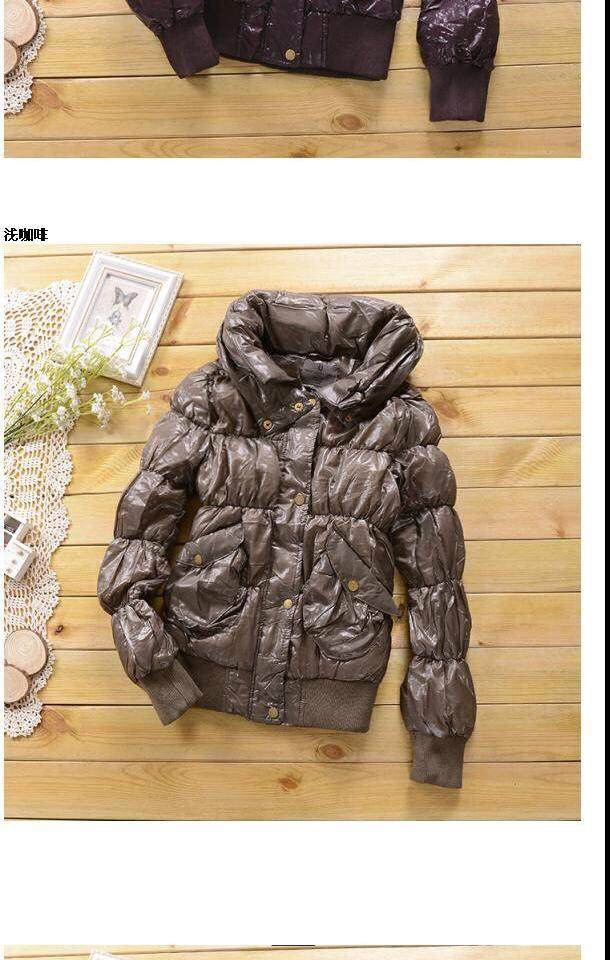 เสื้อกันหนาว เย็บลายขวาง แต่งบุนวมด้านใน สีเทา