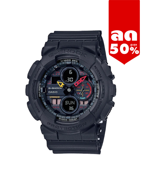 CASIO G-SHOCK นาฬิกาข้อมือ นาฬิกากันน้ำ นาฬิกาของแท้ ประกันศูนย์ CMG 1 ปี รุ่น GA-140BMC-1A นาฬิกาสีดำ