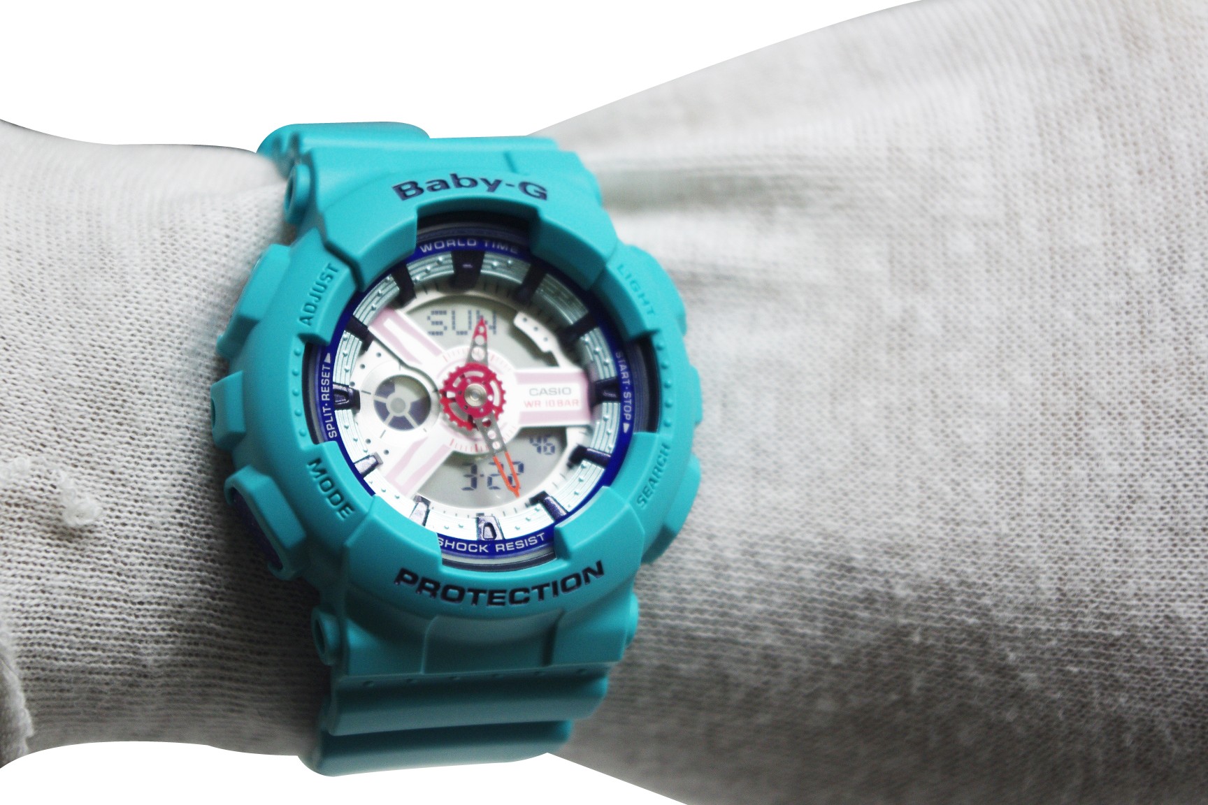 CASIO BABY-G นาฬิกาข้อมือ นาฬิกากันน้ำ นาฬิกาของแท้ ประกันศูนย์ CMG 1 ปี รุ่น BA-110SN-3A นาฬิกาสีเขียว