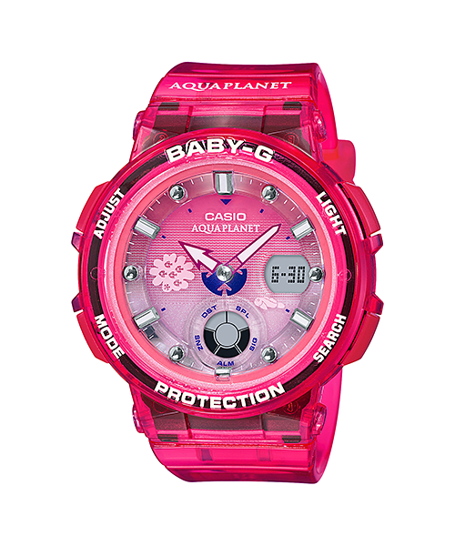 CASIO BABY-G นาฬิกาข้อมือ นาฬิกากันน้ำ นาฬิกาของแท้ ประกันศูนย์ CMG 1 ปี รุ่น BGA-250AQ-4A นาฬิกาสีชมพู