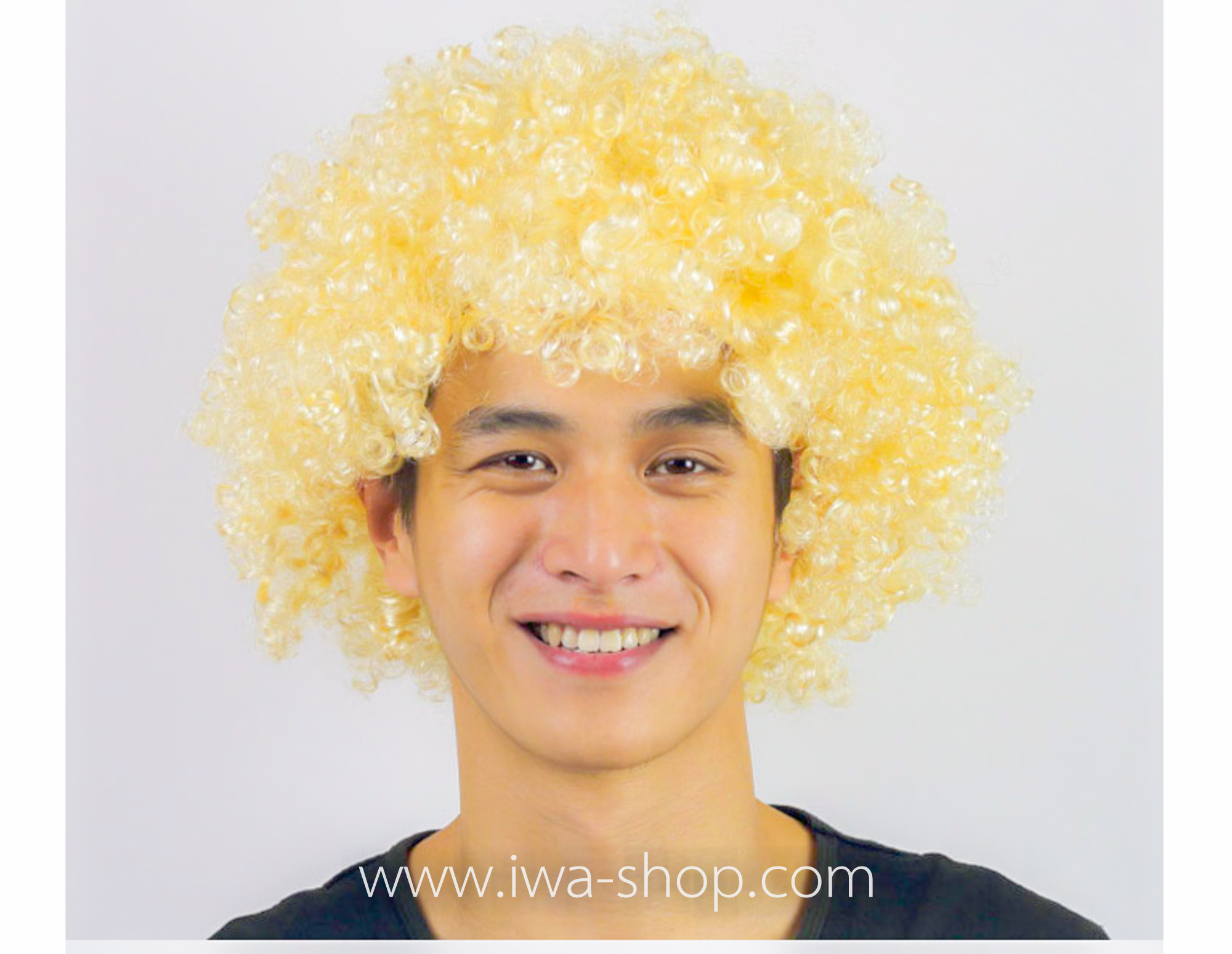 วิกผมหัวฟู วิกผมแฟนซี วิกผมปารตี้ วิกผมคอสเพลย์ วิกผมสี ทอง