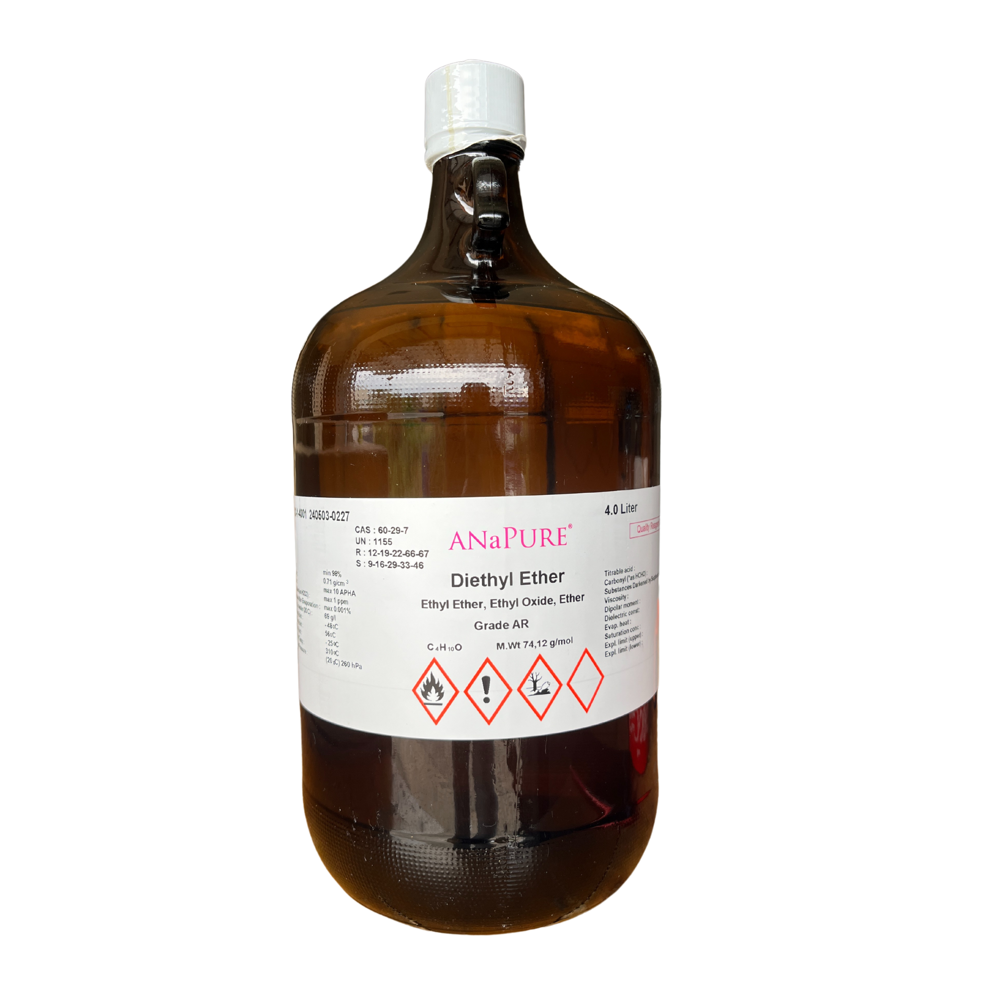 Diethyl Ether, AR 4 L. ANaPURE™