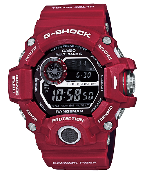 CASIO G-SHOCK นาฬิกาข้อมือ นาฬิกากันน้ำ นาฬิกาของแท้ ประกันศูนย์ CMG 1 ปี รุ่น GW-9400RDJ-4J นาฬิกาสีแดง
