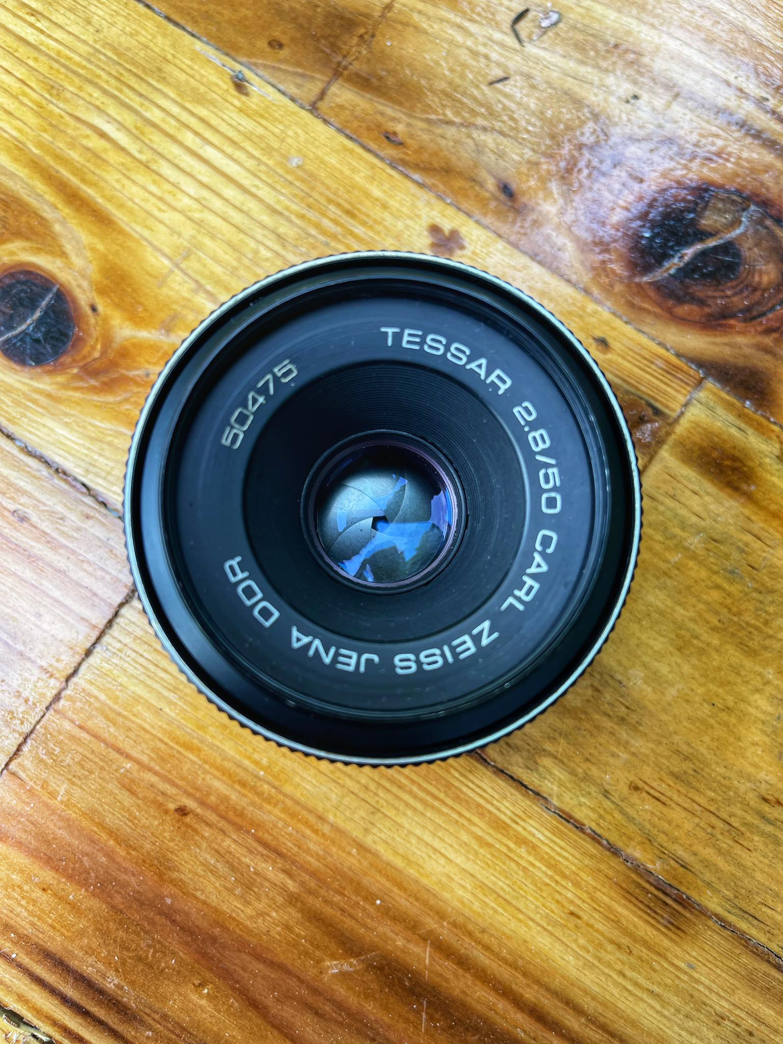 CARL ZEISS JENA DDR TESSAR 50MM.F2.8 M42 MOUNT