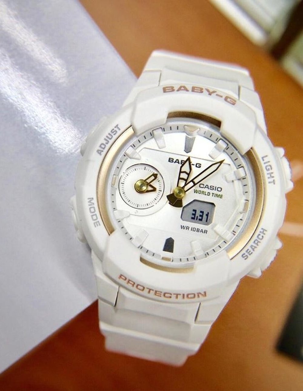 CASIO BABY-G นาฬิกาข้อมือ นาฬิกากันน้ำ นาฬิกาของแท้ ประกันศูนย์ CMG 1 ปี รุ่น BGA-230SA-7A นาฬิกาสีขาว