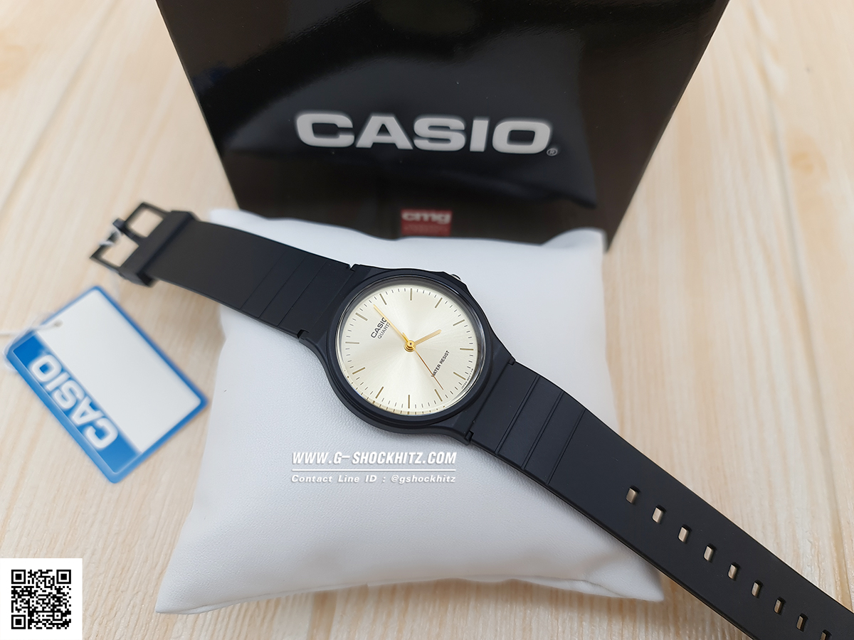 CASIO MID YEAR SALE นาฬิกาคาสิโอ พร้อมส่ง นาฬิกาข้อมือ นาฬิกากันน้ำ นาฬิกาของแท้ BTS ประกันศูนย์ CMG 1 ปี รุ่น MQ-24-9E นาฬิกาสีดำ