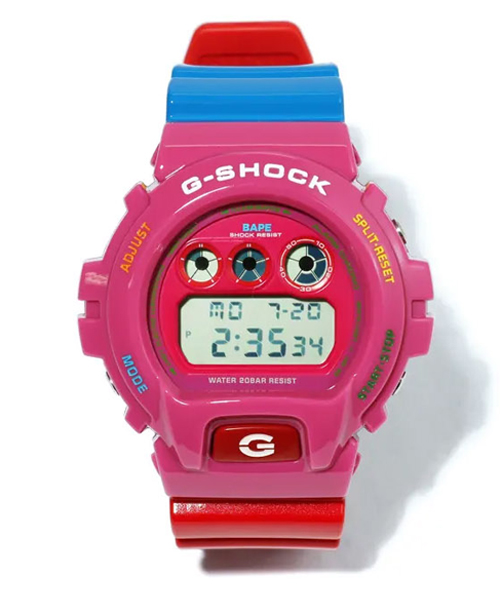 CASIO G-SHOCK นาฬิกาข้อมือ นาฬิกากันน้ำ นาฬิกาของแท้ ประกันศูนย์ 1 ปี รุ่น DW-6900CUDI-4 นาฬิกาหลากสี