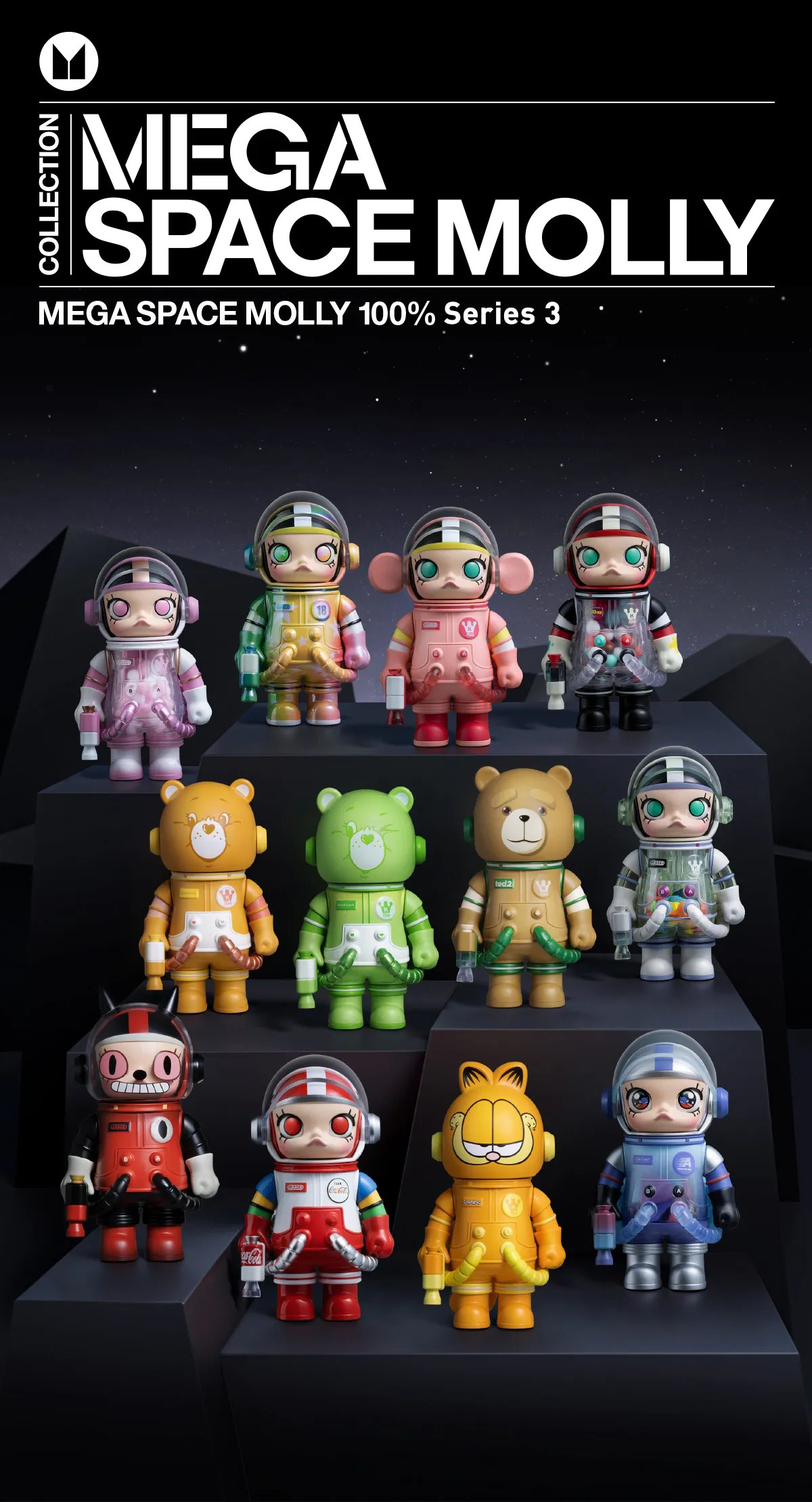 POP MART MEGA SPACE MOLLY 100% V.3 ลุ้นซีเคร็ท SERIES BLIND BOX