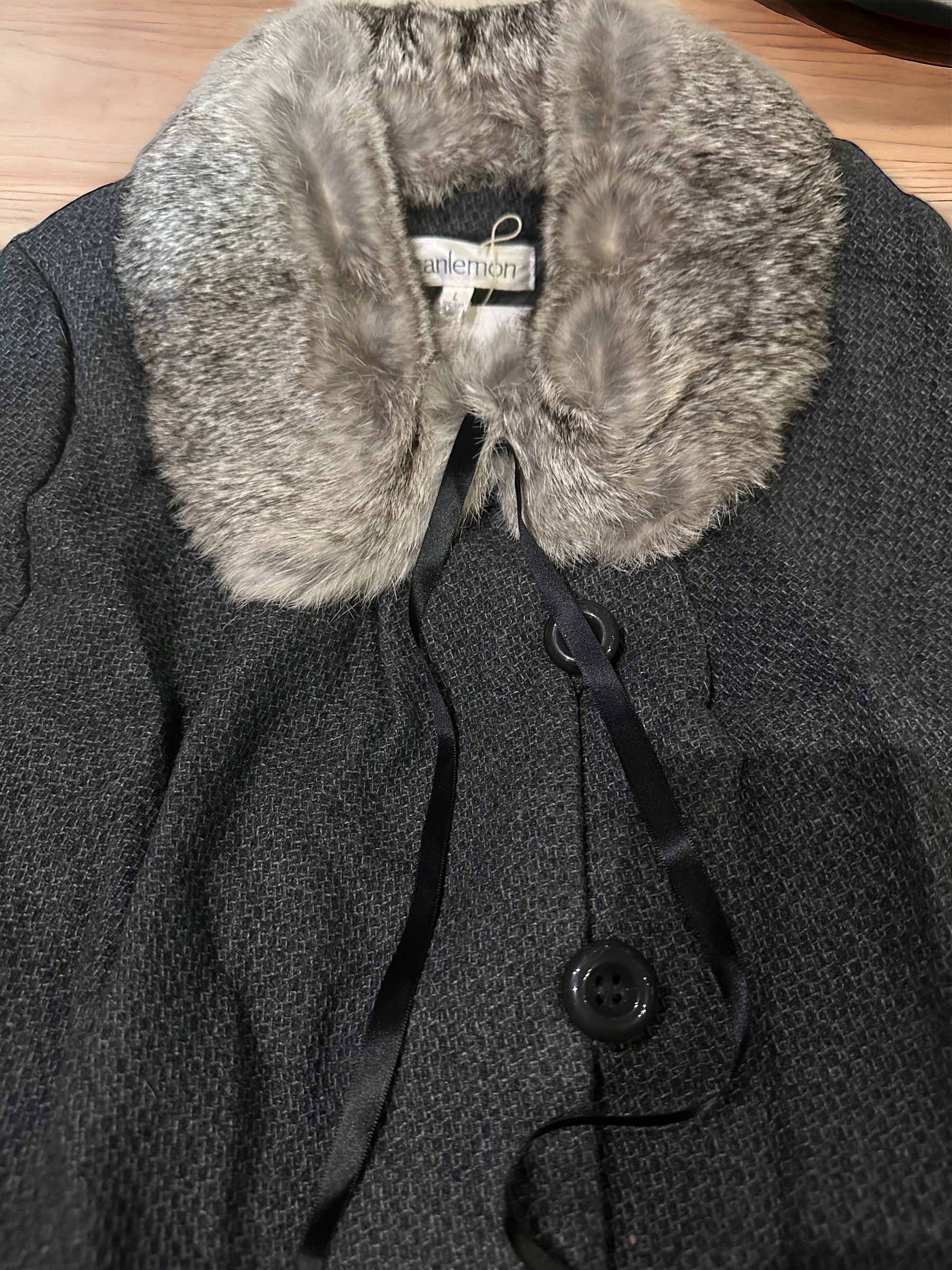 เสื้อโค้ท peacoat เสื้อโค้ทเฟอร์ แบรนด์ canlemon