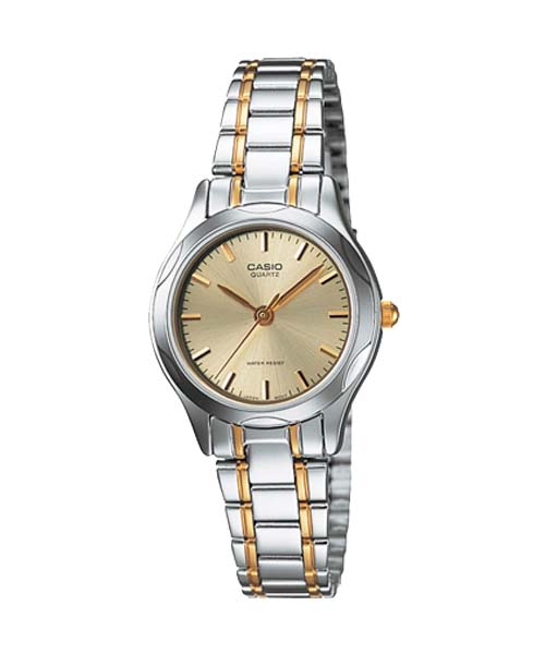 CASIO นาฬิกาคาสิโอ นาฬิกาข้อมือ นาฬิกากันน้ำ นาฬิกาของแท้ ประกันศูนย์ CMG 1 ปี รุ่น LTP-1275SG-9A นาฬิกาสีเงิน