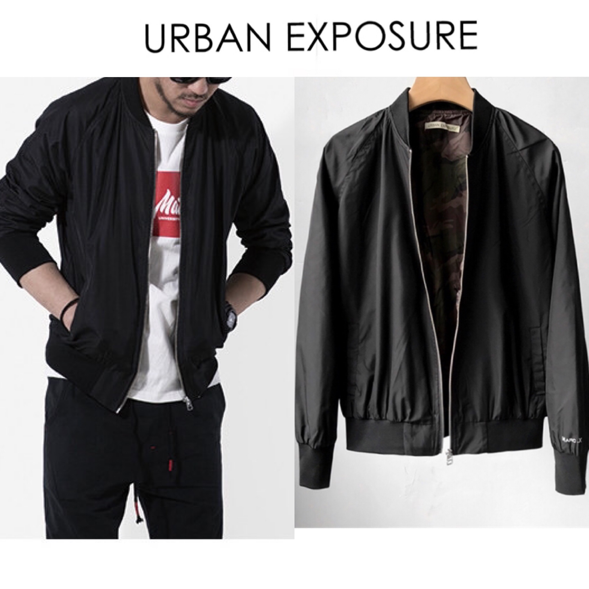 URBAN EXPOSURE เสื้อทหาร เสื้อนอกเขียวทหาร เสื้อนอกแนวทหาร แพทเทินสวย เท่ห์มาก คะ แบรนด์URBAN EXPOSURE เขียว