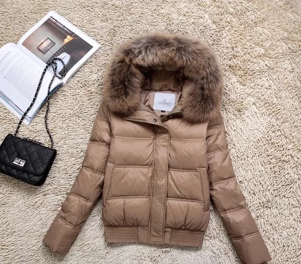 เสื้อกันหนาว ขนเป็ด แต่งหมวกฮูท สีดำ brandname ดัง ยุโรป MONCLER