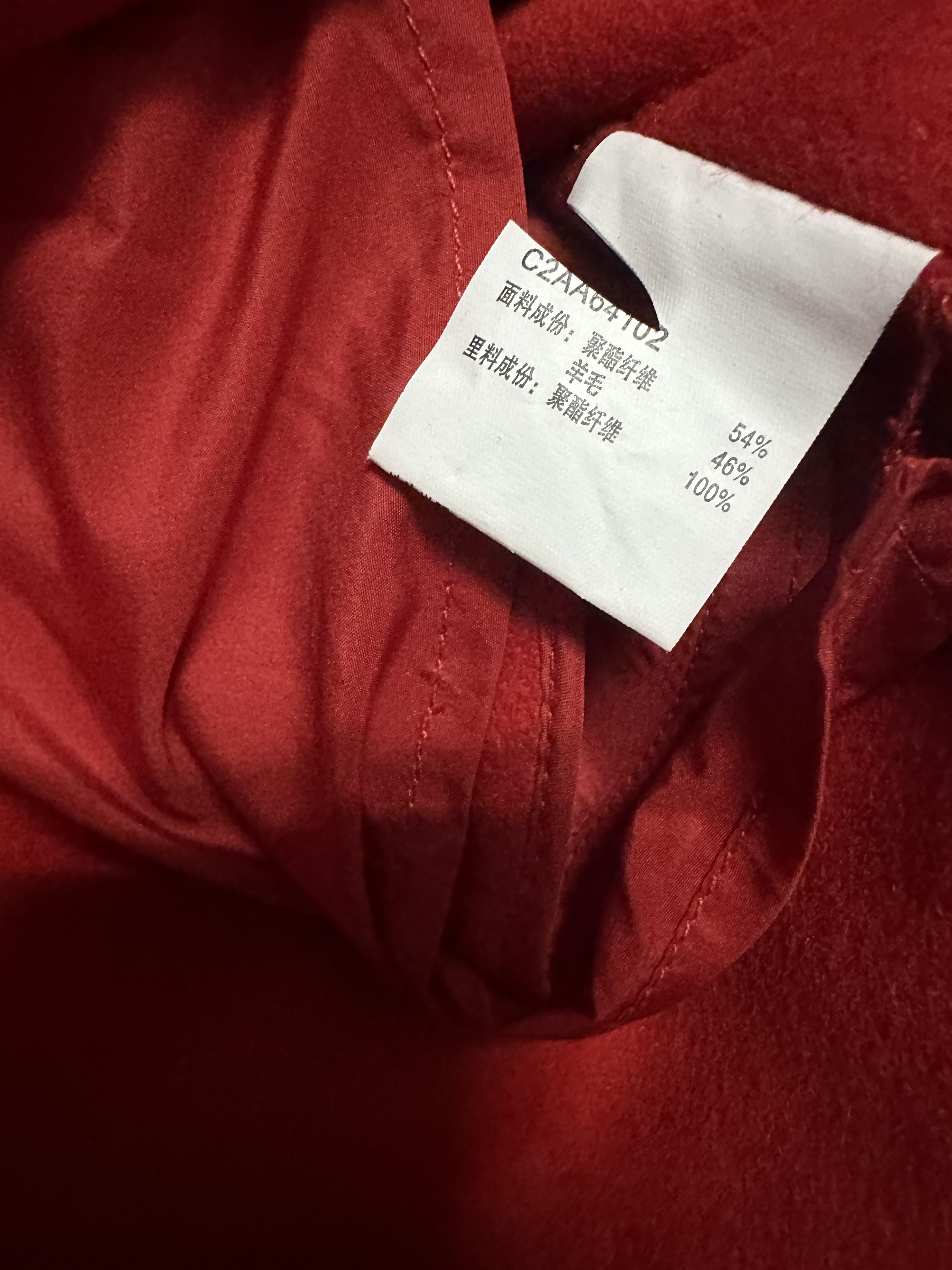 LEDIN LOVE เสื้อโค้ท เสื้อกันหนาว เนื้อผ้าสักหลาดวูล สีแดง แบรนด์ LEDIN LOVE
