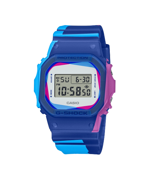 CASIO G-SHOCK นาฬิกาข้อมือ นาฬิกากันน้ำ นาฬิกาของแท้ ประกันศูนย์ CMG 1 ปี รุ่น DWE-5600PR-2 นาฬิกาหลากสี